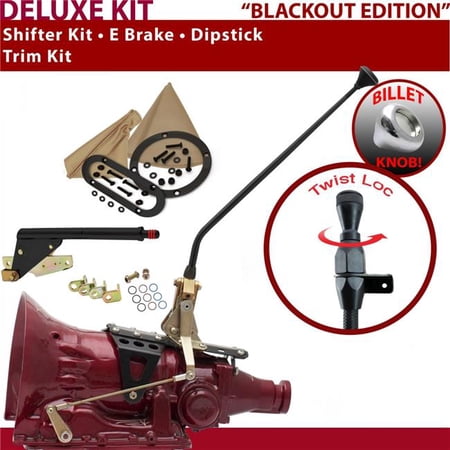 American Shifter C4 Shifter Kit Black 16 in. E Brake Trim Kit Dipstick for F21A0