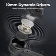 thumbnail image 5 of Bluetooth 5.2 Headphoness Wireless Earbuds Stereo LED Display Earphones 24H Play Time with Built-in Mic Single/Dual Mode/Type-C Charging Case in-Ear Sports Headsets for iPhone/Samsung/Airpods -Black, 5 of 8