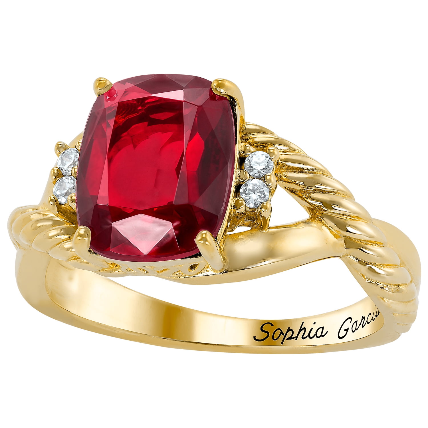 Keepsake Women's Maybel Class Ring in Sterling Silver, 10K Gold over Sterling and 10K Gold or White Gold