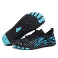 thumbnail image 3 of NEW HABIITS Breathable Non-Slip Wading Shoes Hiking Shoes Sneakers-Black and Blue 36, 3 of 9
