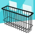 thumbnail image 4 of KAKOWELY Adhesive Bathroom Organizer Shelf with Powerful Transparent Traceless Design for Space Saving No Drilling Iron Black 7.87 Inches,10.31"X5.75"X2.99", 4 of 4