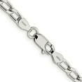 thumbnail image 4 of Sterling Silver Amore La Vita Rhodium-Pl 4.3mm Link Chain Charm Bracelet (7 X 4.3) Made In India qll120r-7, 4 of 5