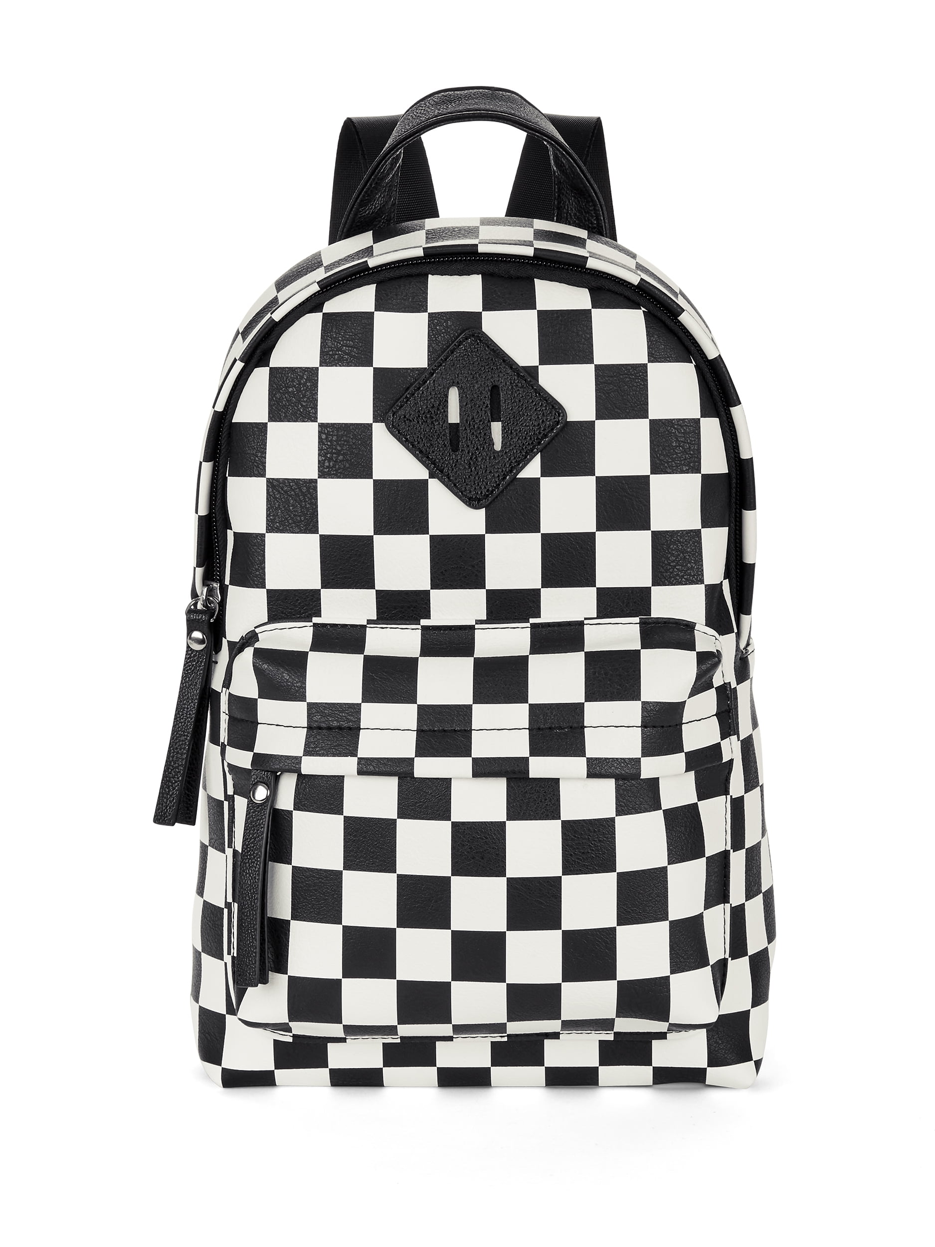 small checkered backpack