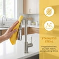 thumbnail image 6 of Unique Bargains 3pcs Microfiber Wash Cloths for Washing Dishes Rags Yellow 12" x 12", 6 of 8