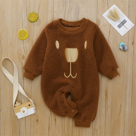 

NIUREDLTD Baby Unisex Cotton Autumn Bear Long Sleeve Romper Jumpsuit Clothes