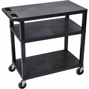 Luxor 3 Flat Shelves Black Presentation