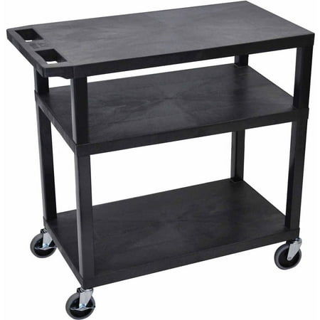 Luxor 3 Flat Shelves Black Presentation