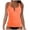 Gold, variant on BESEW7 Tankini Tops for Women, Tummy Control Swimwear Top, V Neck Ruffled Strappy Breathable Sports Tank with Padded Bra Support Hot Pink S