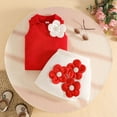 thumbnail image 2 of Fozruso Summer Toddler Girls Sleeveless Ribbed Vest T Shirt Tops Floral Skirt Outfits Skirt Sets for School Casual,Red,12-18 Months, 2 of 5