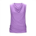 thumbnail image 5 of purcolt Womens Cowl Neck Tank Tops Ruched Draped Sleeveless Shirts Casual Slim Fit Going Out Tops Summer Blouses, 5 of 8