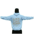 thumbnail image 2 of Love Like Jesus Hoodies for Men 2025 Long Sleeve Christian Graphic Hoodie Hooded Sweatshirt Pullover Tops, 2 of 5