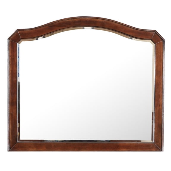 Passion Furniture Triton 42 in. x 36 in. Modern Arch Framed Dresser Mirror