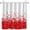Red Falling Heart, variant on Valentine''s Day Shower Curtain, Heart Pink Doodle Art Painting Waterproof Fabric Machine Washable for Bathroom Decor Bathtub with Hooks 72x72