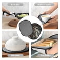 thumbnail image 7 of Rocae Astronaut Polar Bear Roar for Silicone Pot Holders, Oven Mitts Heat Resistant Hot Pads with Pockets,Non-Slip Bbq Baking Smoking Potholders ,7.5"x9.4", 7 of 7