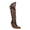 thumbnail image 2 of Dan Post Boots Womens Kommotion Embroidered Snip Toe Zippered Cowboy  Tall, 2 of 5
