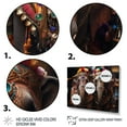 thumbnail image 3 of Designart "Thai Elephants Asian Painting I" Asian Floater Framed Wall Art Living Room, 3 of 7