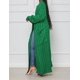 thumbnail image 3 of Cárdigan LIVECLOTH de punto trenzado verde grueso para mujer, talla S, 3 of 7