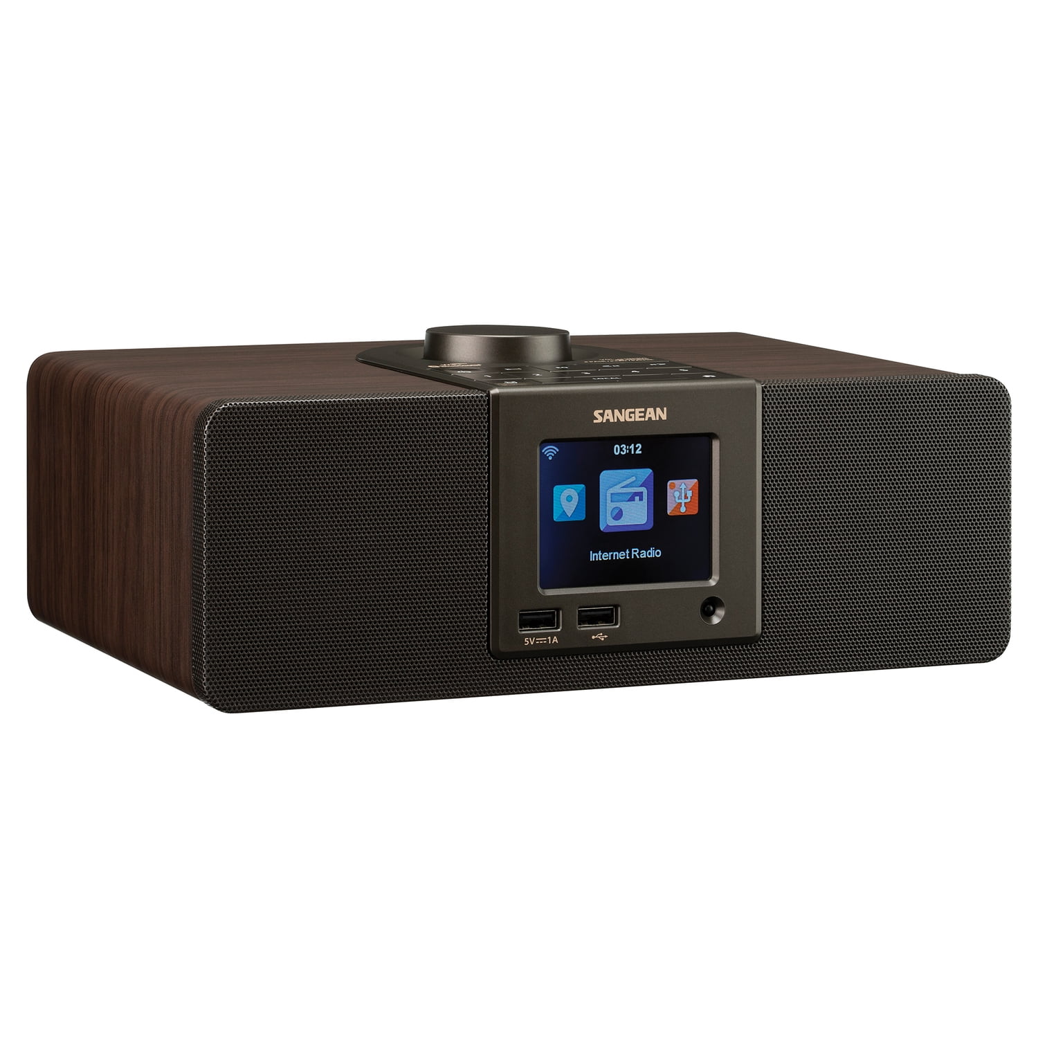 straal bossen dood Sangean WFR-32 7-Watt Stereo Wood Cabinet Wi-Fi Internet Radio Media Center  with Bluetooth - Walmart.com