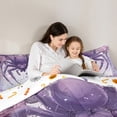 thumbnail image 5 of Feelyou Dreamy Purple Spider Bedding Comforter Set, Romantic Rose Flower Twin Comforter Sets, Couple Anniversary Reversible Bedding Set, Super Cozy Room Decor, 2 Pieces, 5 of 8