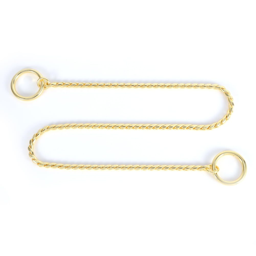 OTVIAP 3 Sizes New Gold/Black Metal Snake Chain Twisted Necklace Pet