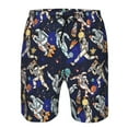 thumbnail image 3 of Logiee Astronauts in sport Print Mens Swim Trunks Quick Dry Board Shorts,Breathable Hawaii Beach Shorts Swimwear Bathing Suits-Medium, 3 of 6