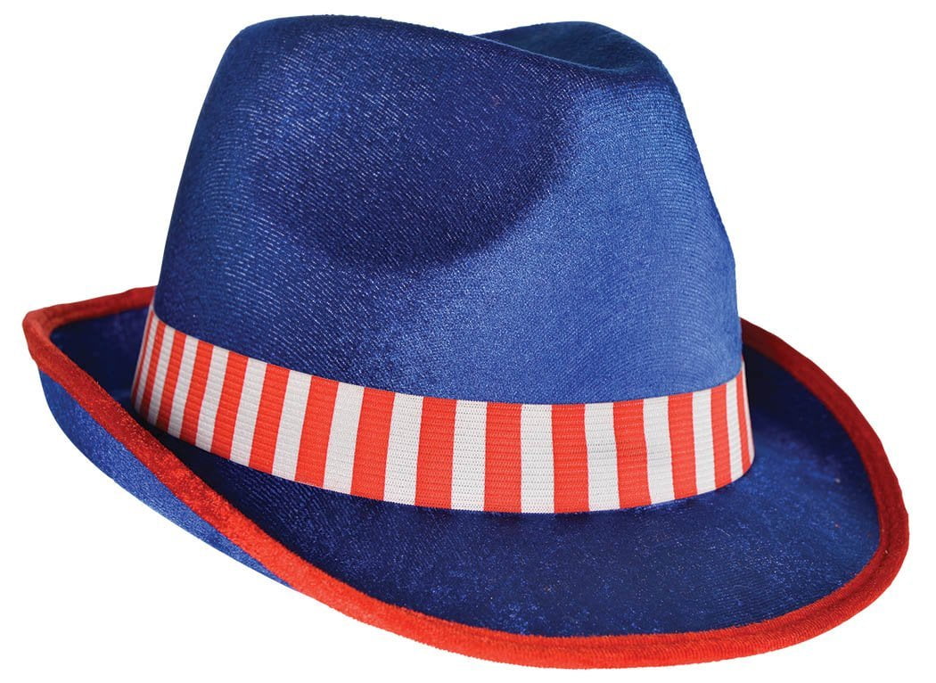 July Fedora Hat in Patriotic Stripe 