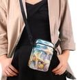 thumbnail image 4 of HELLHERO Starfish and Conch Patterns Crossbody Sling Bag for Adult Polyester Messenger Bag with Zipper, 4 of 7