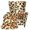 Cream Orange Leopard, variant on Glofpot Stretch Wingback Chair Slipcover Removable Anti‑Scratch Furniture Protector Cow Spot With Bow Cute Graphic For Wingback Chair