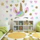thumbnail image 2 of Unicorn Wall Stickers Decals, Unicorn Wall Decor with Heart Flower, 2 of 5