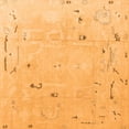 thumbnail image 1 of Ahgly Company Indoor Square Oriental Orange Traditional Area Rugs, 5' Square, 1 of 4