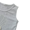 thumbnail image 6 of Seyurigaoka Toddler Girl’s Fashion Pearl Shell Vest and Printing Shorts Suit, 6 of 9