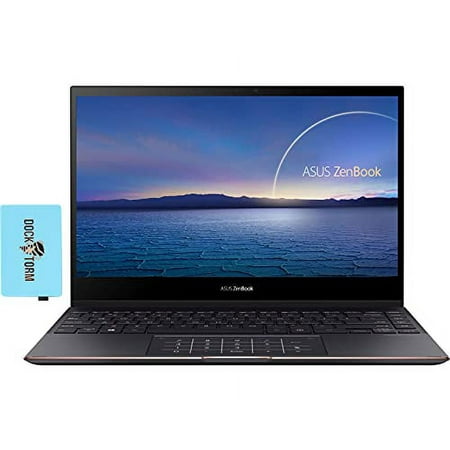 ASUS ZenBook Flip S Home & Entertainment Laptop 2-in-1 (Intel i7-1165G7 4-Core, 16GB RAM, 1TB SSD, Intel Iris Xe, 13.3" Touch 4K UHD (3840x2160), Active Pen, WiFi, Bluetooth, Win 10 Pro) with Hub