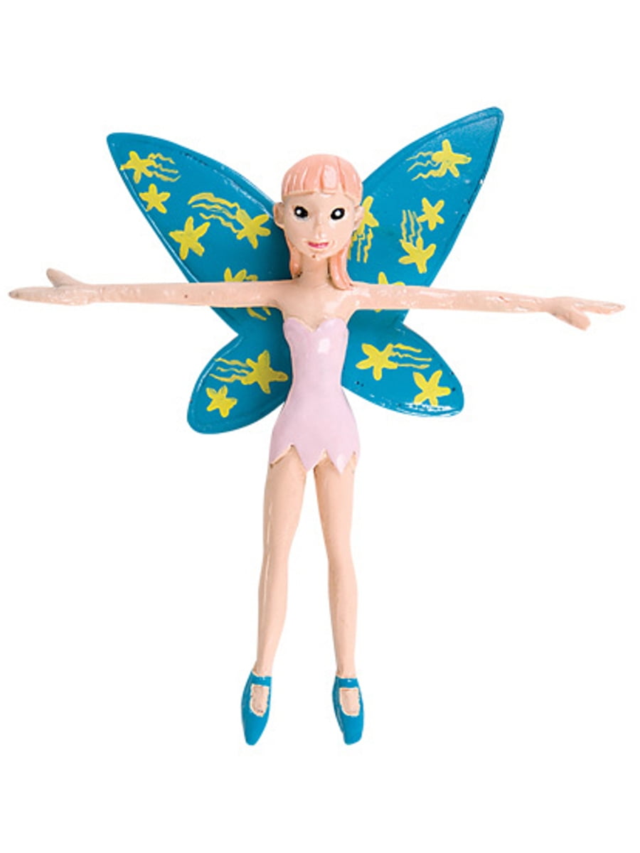 Rhode Island Novelty New 4" Blue Bendable Fairy Pixie Toy Figure