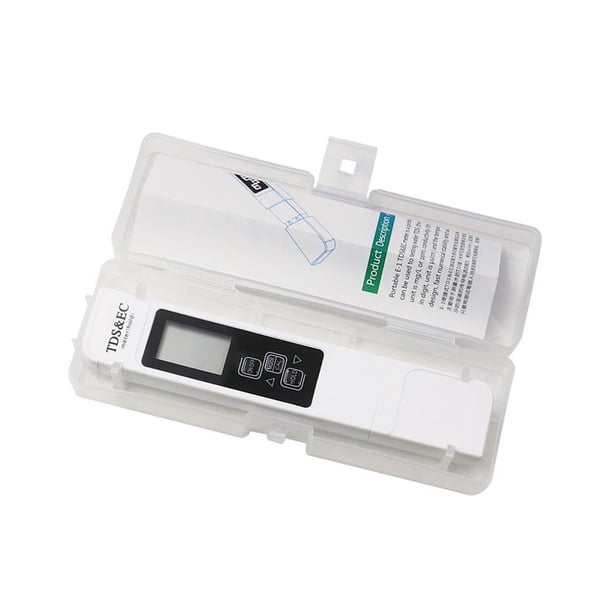 Probador PH 3 en 1 Conductividad Rango 0-9990 para el (Blanco - En caja)