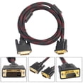 thumbnail image 2 of Kuymtek DVI-I 24+5 Vuelta a VGA Cable de conexión Macho a macho Línea de video 4.6 pies. Kuymtek  1gk3tl6qs7lt0br7, 2 of 7