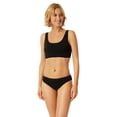 thumbnail image 5 of UNCOVER by SCHIESSER Calzoncillos para mujer  - Tai, algodón suave, paquete de 3 Negro 3XL (XXX-Large), 5 of 5