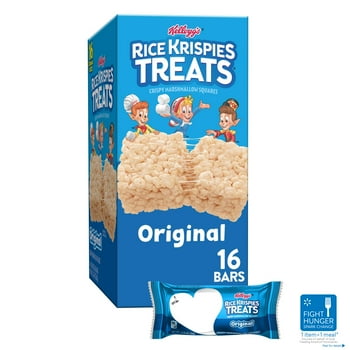 Rice Krispies Treats Marshmallow Cereal Bars, Original, 0.75 oz, 16 Count