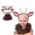 thumbnail image 5 of Woman Cartoon Goat Shape Headband with Tail/Bowtie/Skirt Set Hair Hoop Carnivals Performances Live Broadcast Headpiece hairband, 5 of 5