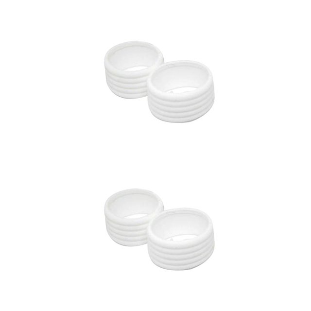 Soidarity Anillo de agarre de raqueta de 2 piezas, mango de bate de bádminton, envolturas protectoras fijas, suministros, accesorios Type4 NO4