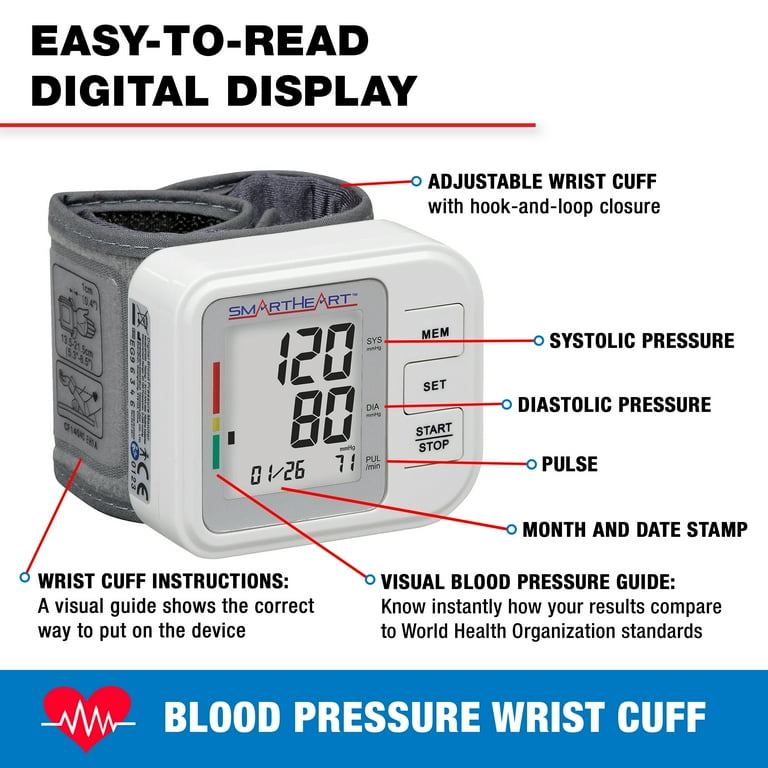Wristwatch - Blood Pressure and Pulse Monitor Wristwatch - Blood Pressure and Pulse Monitor