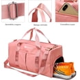 thumbnail image 3 of Maleta Deportiva de Mano Bluelander Compartimento para Zapatos Impermeable Rosa Pastel, 3 of 6