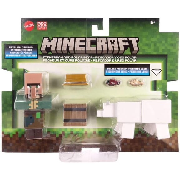 Minecraft Action Figures & Accessories 2-Pack, 3.25-inch Scale Collectible Sets (Characters May Vary)