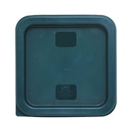 Excellante Half Size Slotted Cover For Polycarbonate Food Pans - Shatter Resistant, Dishwasher Safe Clear Lid With Handles