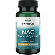 Swanson NAC N-Acetyl Cysteine Antioxidant Supplement 1,000 mg 60 Capsules
