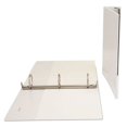 thumbnail image 3 of Deluxe Round Ring View Binder, 3 Rings, 2" Capacity, 11 X 8.5, White | Bundle of 5 Each, 3 of 4