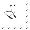 thumbnail image 1 of Sidaley ABS auricular cuello colgante impermeable pantalla de alimentación tarjeta de memoria inalámbrica digital deporte auriculares regalo Negro 10piezas, 1 of 6