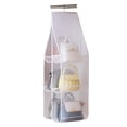 thumbnail image 1 of Organizador de bolso colgante, bolsa de malla de almacenamiento transparente para colgar sobre la puerta con 6 bolsillos, 1 of 6