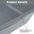 thumbnail image 4 of 2 Pack of Extra Large Cat Litter Box (ABS Material), Low Entry Senior Litter Pen for Geriatric Kitty Big Cats, Jumbo Pet Safe Litter Boxes Tray for Indoor Pets Potty (Gray, 20" L x 15.5" W), 4 of 11