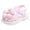 Pink, variant on Tigivemen Infant Baby Shoe Toddler Closed Toe Sandals Flower Summer Water Shoes for Kids Wedding Dress Flat Sandal Pink Size 4