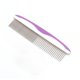thumbnail image 3 of SOPOTUTU Peine De Inoxidable Para Cuidado De Mascotas Con Mango Antideslizante Color Morado, 3 of 8
